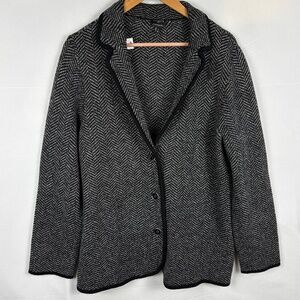 Talbots Women's Cropped 100% Wool Blazer Jacket Sz 1X Office Formal Business NWT